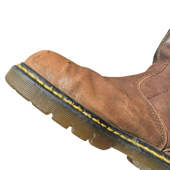 Dr Martens Icon Steel Toe Work Boots Brown Leather M9 L10 Industrial Anti Static - Picture 12 of 16